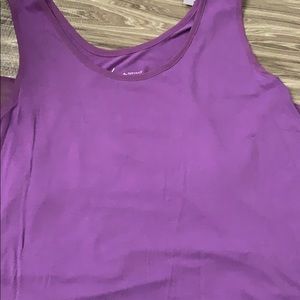 Lane Bryant Purple Tank w/Chiffon Bottom Sz 18/20